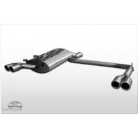 Silencieux arrière duplex inox 2x70mm type 16 pour AUDI V8 TYPE D11