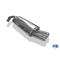 Silencieux arrière inox 2x76mm type 13 pour AUDI A3 TYPE 8L