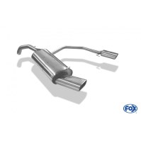 Silencieux arrière duplex inox 1x135x80mm type 53 pour AUDI A3 TYPE 8L