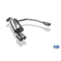 Silencieux arrière duplex inox 2x76mm type 13 pour AUDI A3 TYPE 8L