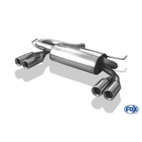 Silencieux arrière duplex inox 2x80mm type 13 pour AUDI S3 TYPE 8L