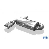 Silencieux arrière inox 2x76mm type 13 pour AUDI S3 TYPE 8L