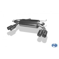 Silencieux arrière duplex inox 2x76mm type 12 pour AUDI A3 TYPE 8L