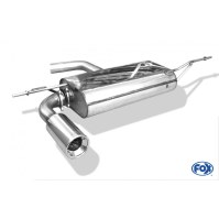 Silencieux arrière inox 1x90mm type 13 pour AUDI A3 SPORTBACK TYPE 8P