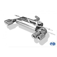 Silencieux arrière duplex inox 2x76mm type 13 pour AUDI A3 TYPE 8P