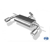 Silencieux arrière duplex inox 1x90mm type 13 pour AUDI A3 SPORTBACK TYPE 8P