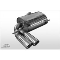 Silencieux arrière inox 2x90mm type 17 pour AUDI A3 QUATTRO TYPE 8P