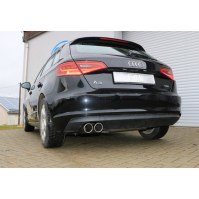 Silencieux arrière inox 2x90mm type 16 pour AUDI A3 SPORTBACK TYPE 8V