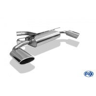 Silencieux arrière duplex inox 1x160x90mm type 38 pour AUDI A3 SPORTBACK TYPE 8V