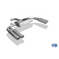 Silencieux arrière duplex inox 2x80mm type 16 pour AUDI A3 BERLINE TYPE 8V