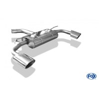Silencieux arrière duplex inox 1x140x90mm type 44 pour AUDI A3 SPORTBACK TYPE 8V