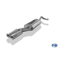 Silencieux arrière inox 2x76mm type 13 pour AUDI A4 TYPE B5