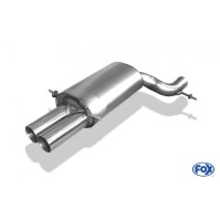Silencieux arrière inox 2x76mm type 10 pour AUDI A4 QUATTRO TYPE B5