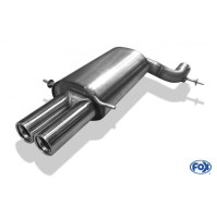 Silencieux arrière inox 2x76mm type 13 pour AUDI A4 QUATTRO TYPE B5
