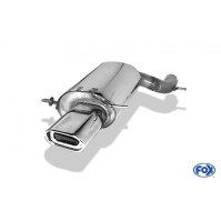 Silencieux arrière inox 1x135x80mm type 53 pour AUDI A4 QUATTRO TYPE B5