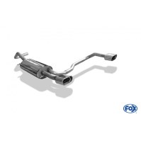 Silencieux arrière duplex inox 1x135x80mm type 53 pour AUDI A4 TYPE B5