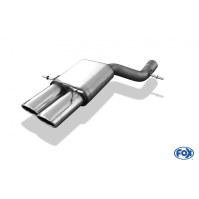 Silencieux arrière inox 2x115x85mm type 32 pour AUDI RS4 TYPE B5