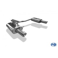 Silencieux arrière duplex inox 1x90mm type 17 pour AUDI A4 TYPE B7