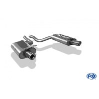 Silencieux arrière duplex inox 1x90mm type 17 pour AUDI A4 QUATTRO TYPE B7