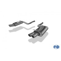 Silencieux arrière duplex inox 2x88x74mm type 32 pour AUDI A4 QUATTRO TYPE B7