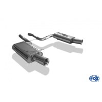 Silencieux arrière duplex inox 1x100mm type 24 pour AUDI A4 QUATTRO TYPE B7