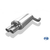 Silencieux arrière inox 2x70mm type 16 pour AUDI 100/A6 QUATTRO TYPE C4