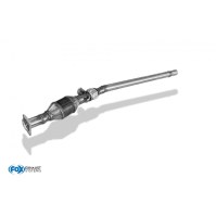 Catalyseur sport 200 cpsi avec flexible inox pour AUDI 100 QUATTRO TYPE C3