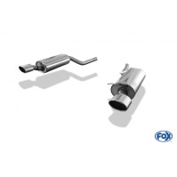 Silencieux arrière duplex inox 1x140x90mm type 32 pour AUDI A6/S6 QUATTRO TYPE 4B (pour pc RS6)