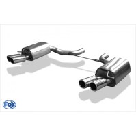 Silencieux arrière duplex inox 2x80mm type 16 pour AUDI RS6 TYPE 4F