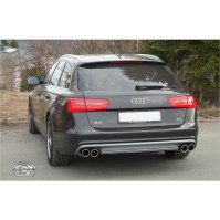 Silencieux arrière duplex inox 2x90mm type 16 pour AUDI A6 QUATTRO TYPE 4G