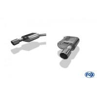Silencieux arrière duplex inox 1x100mm type 16 pour AUDI A6 QUATTRO TYPE 4G
