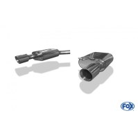 Silencieux arrière duplex inox 1x100mm type 25 pour AUDI A6 QUATTRO TYPE 4G
