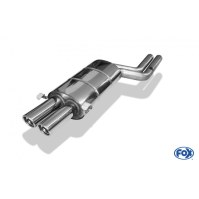 Silencieux arrière inox 2x76mm type 17 pour AUDI A8 TYPE D2