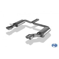 Silencieux arrière duplex inox 2x76mm type 17 pour AUDI A8 TYPE D2