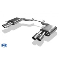 Silencieux arrière duplex inox 2x88x74mm type 32 "look S8" pour AUDI A8 TYPE 4E