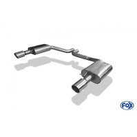 Silencieux arrière duplex inox 1x100mm type 16 pour AUDI A8 TYPE 4H