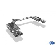 Silencieux arrière duplex inox 2x90mm type 25 pour AUDI S8 TYPE 4H