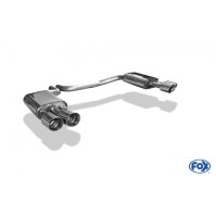 Silencieux arrière duplex inox 2x100mm type 25 pour AUDI S8 TYPE 4H