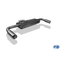 Silencieux arrière duplex inox 1x90mm type 17 pour AUDI TT QUATTRO TYPE 8J