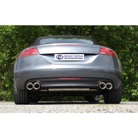 Silencieux arrière duplex inox 2x100mm type 17 pour AUDI TT QUATTRO TYPE 8J