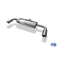 Silencieux arrière duplex inox 1x100mm type 17 pour AUDI TT TYPE 8J (version S-Line)