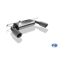 Silencieux arrière duplex inox 1x100mm type 25 pour AUDI TT QUATTRO TYPE 8S/FV3