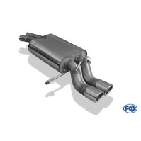 Silencieux arrière inox 2x70mm type 16 pour AUDI 200 QUATTRO TYPE 44Q