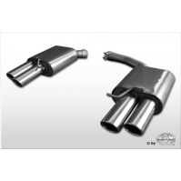 Silencieux arrière duplex inox 2x88x74mm type 32 pour AUDI A5 SPORTBACK TYPE B8/8T