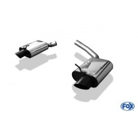 Silencieux arrière duplex inox 1x115x85mm type 30 "look RS5" pour AUDI A5 COUPE TYPE B8/8T