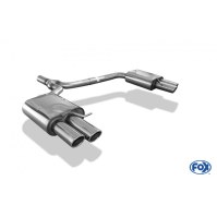 Silencieux arrière duplex inox 2x80mm type 17 pour AUDI A4 TYPE B8