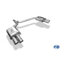 Silencieux arrière duplex inox 2x88x74mm type 32 pour AUDI A5 COUPE TYPE B8/8T