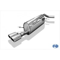 Silencieux arrière inox 2x80mm type 16 pour AUDI A1 COMPACT/SPORTBACK