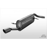 Silencieux arrière inox 1x80mm type 16 pour AUDI A1 COMPACT/SPORTBACK