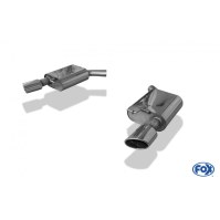 Silencieux arrière duplex inox 1x115x85mm type 38 pour AUDI A7 QUATTRO TYPE 4G
